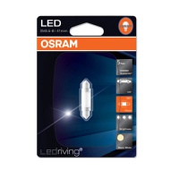 Автолампа галогенная OSRAM C5W FEST LED 6000K FESTOON T10,5X41 12V 1W (2шт.)