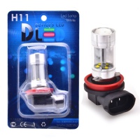 Автомобильная светодиодная лампа DLED H11 - 8 CREE + Линза (2шт.)