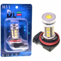 Светодиодная автомобильная лампа DLED H11 - 12 SMD 5050+3W (2шт.)
