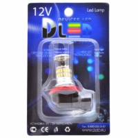 Светодиодная автомобильная лампа DLED H11 - 48 SMD3014 + Стабилизатор (2шт.)