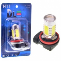 Светодиодная автомобильная лампа DLED H11 - 7.5W + Линза (2шт.)